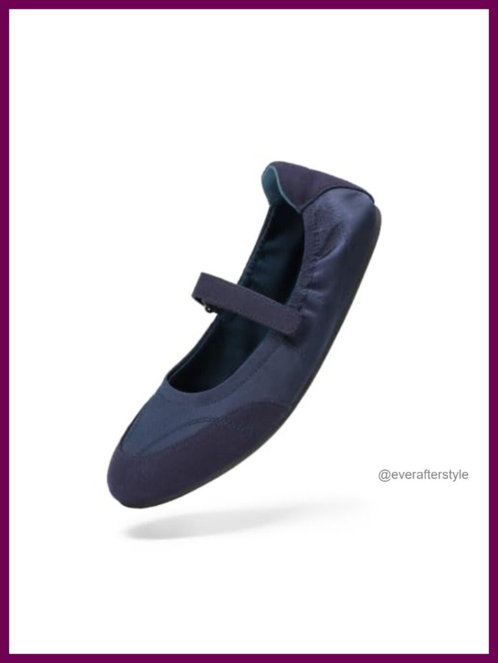 Women's Mary Jane Foldable Ballet Flats Memory Foam Cushioned Round Toe Flats